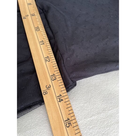 Whimsigoth Black Mesh Polka Dot Sheer Lace Whimsygoth Dainty Dress - Picture 6 of 13